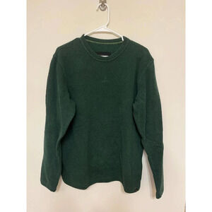 prana green sweater crewneck